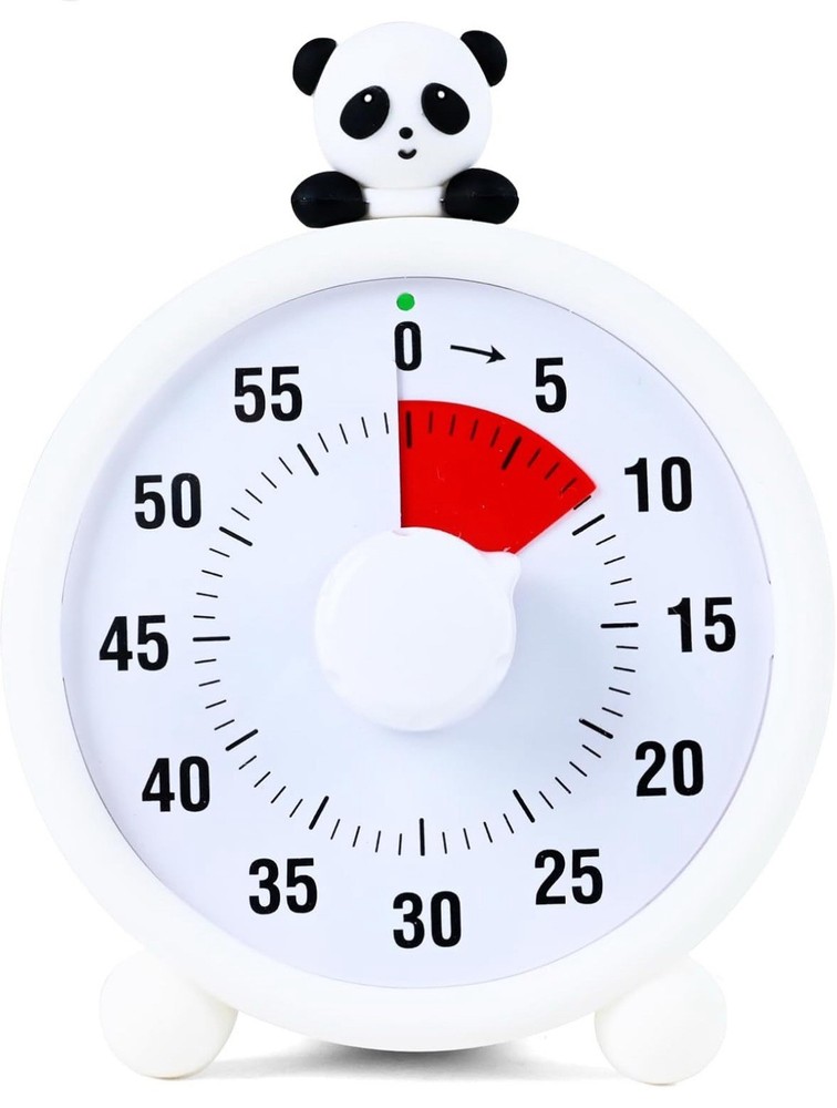 Visual Timer 60 Minute Countdown Silent Rechargeable Time Management Clock