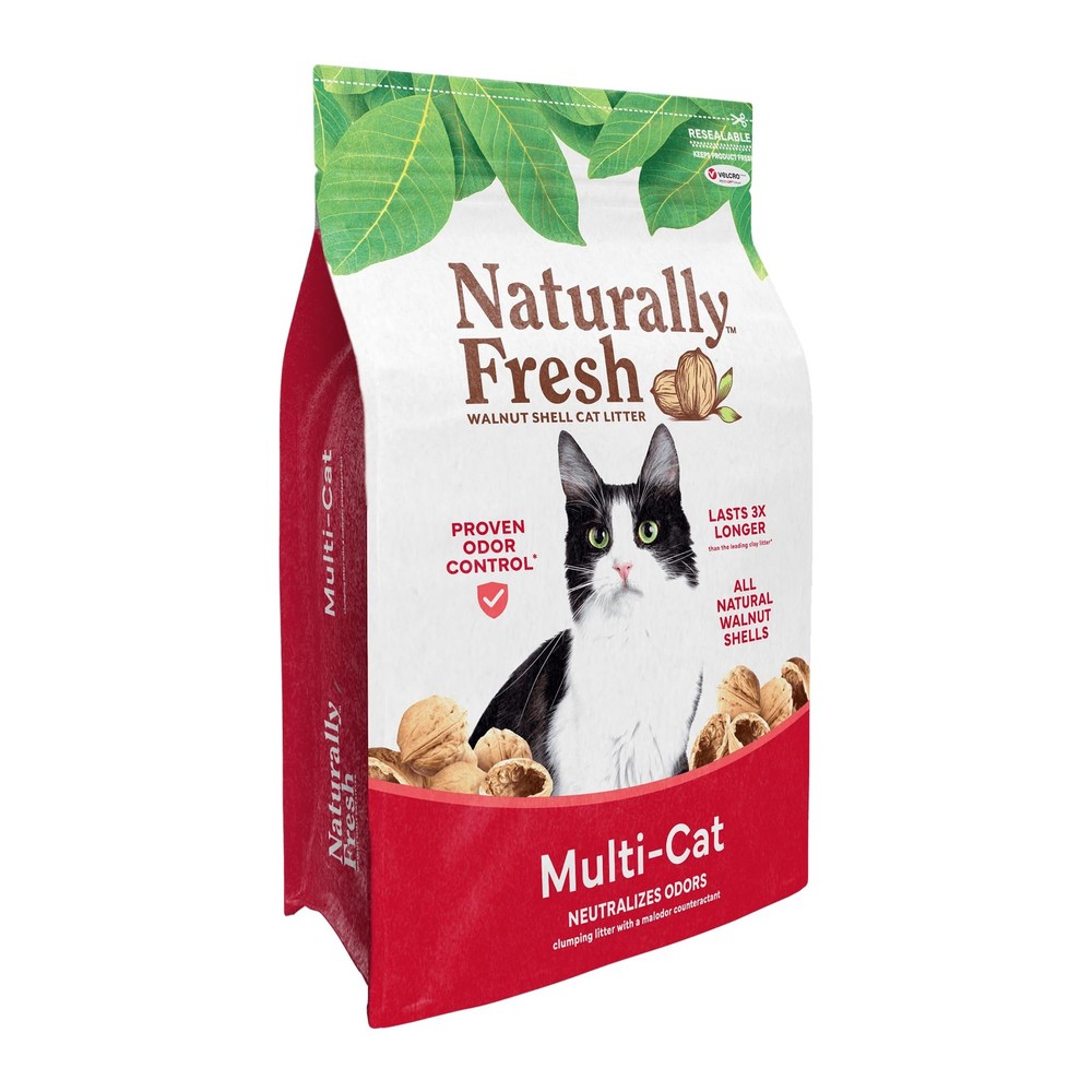Walnut Shell Cat Litter, Unscented, Low Dust, Sustainable, 30 Lbs, Multi-Cat