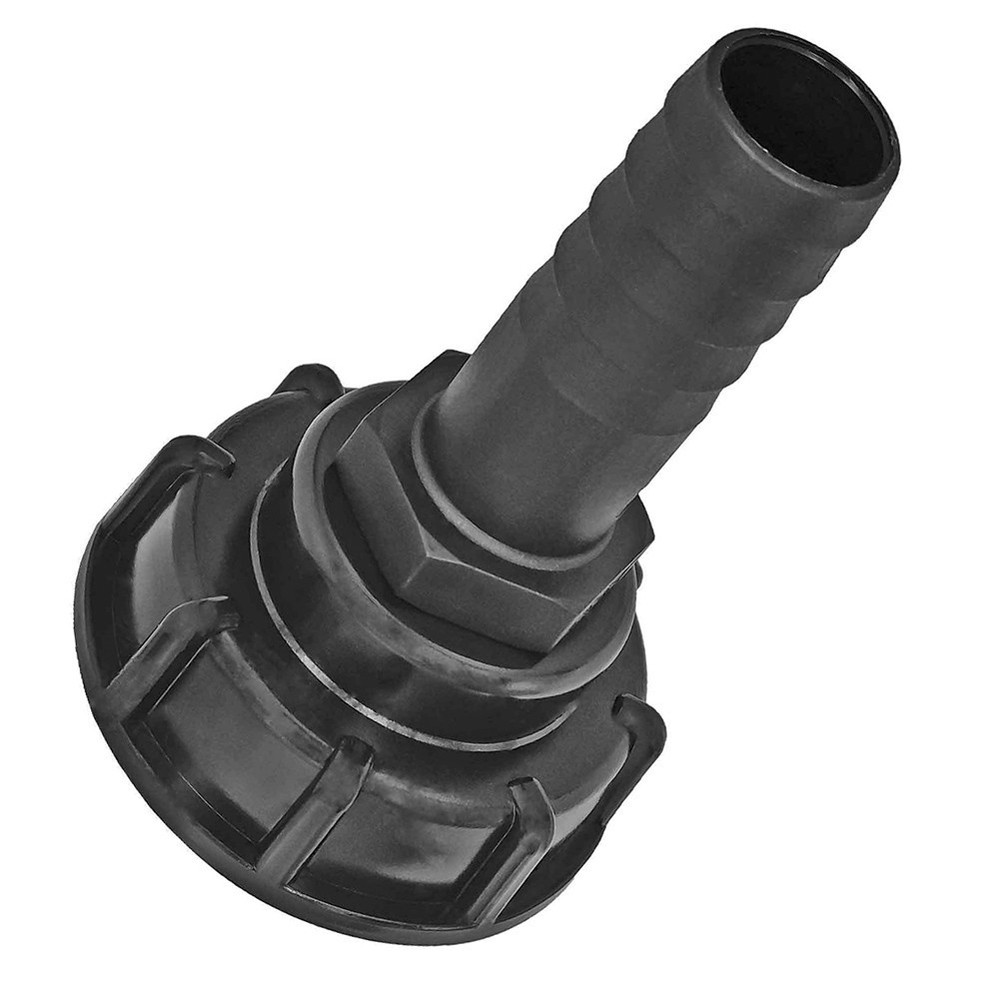 Convenient IBC Container Cap 1 Inch Barb Fitting for Garden Hose Connection