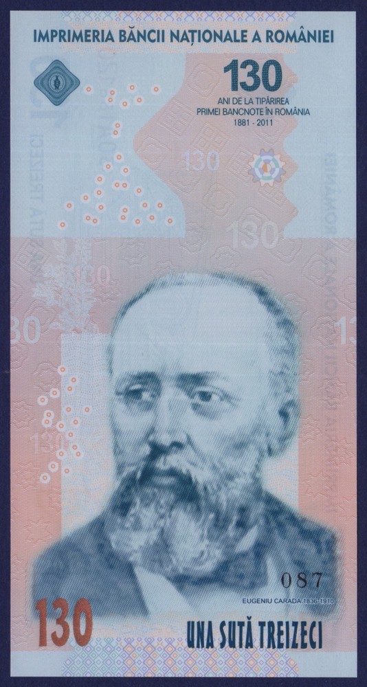 ROMANIA - 130 ANI (YEARS) Commem 1881-2011 - POLYMER - w Orginal Numbered Folder
