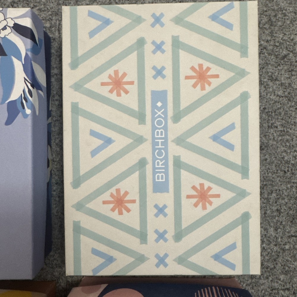 Four Empty Birchboxes for Storage or Crafting