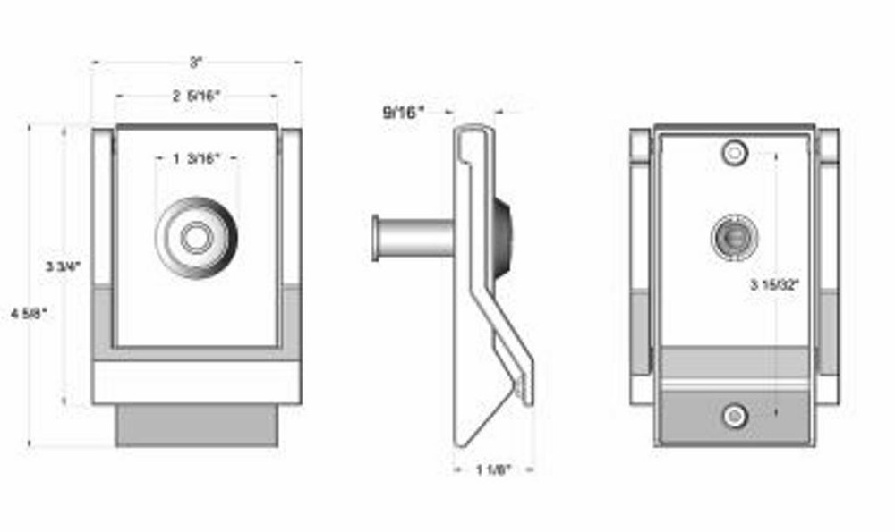 Modern Door Knocker with Viewer Solid Brass in 5 Variations By Deltana