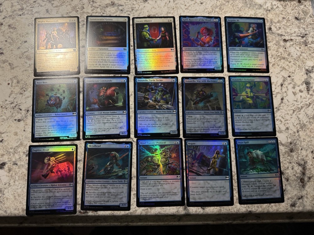 MTG TMNT 2026 COMPLETE FOIL COMMON UNCOMMON set & Lands