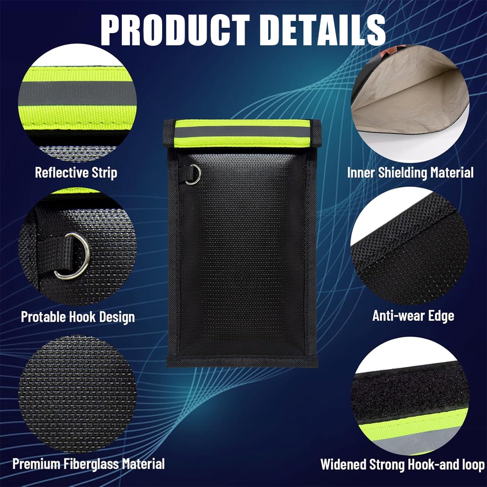 Signal Blocking Faraday Bag Phone Wallet Shielding Pouch Blocker Case Protector