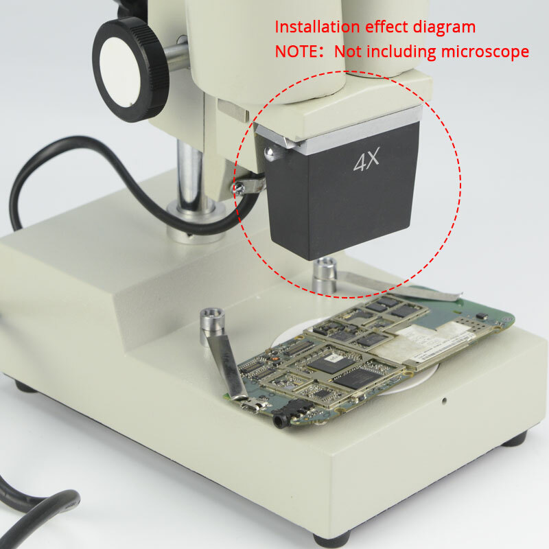 Stereo Microscope Objective 1X 2X 3X 4X Rectangle Optics Lens