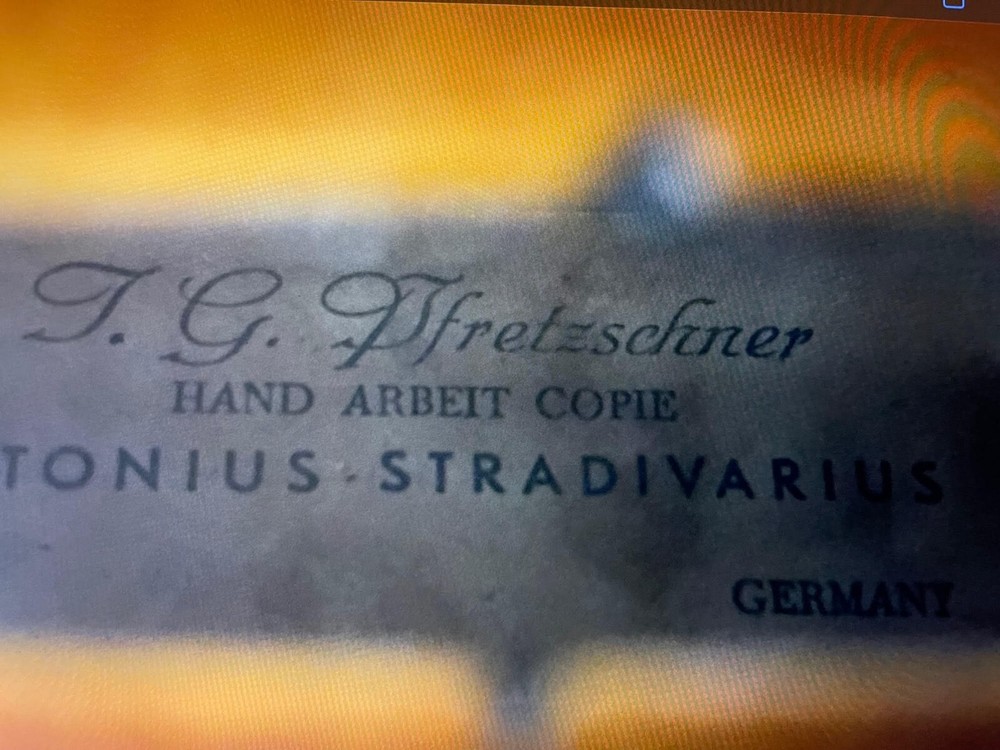 A Fine Old Violin by Pfretzschner