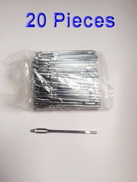 20 Pieces Replacement Split Eye Insertion Needle for Tire Plug Reamer Tool