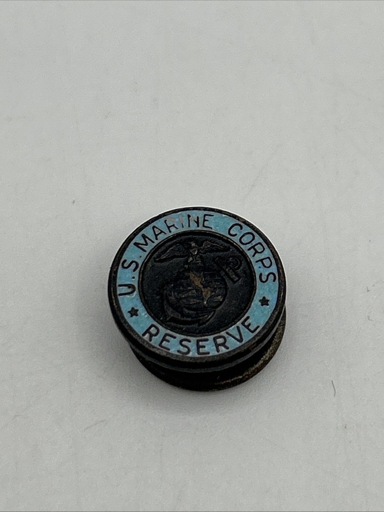 Authentic WWI USMC Reserve Honorable Discharge Lapel Pin / Button EGA