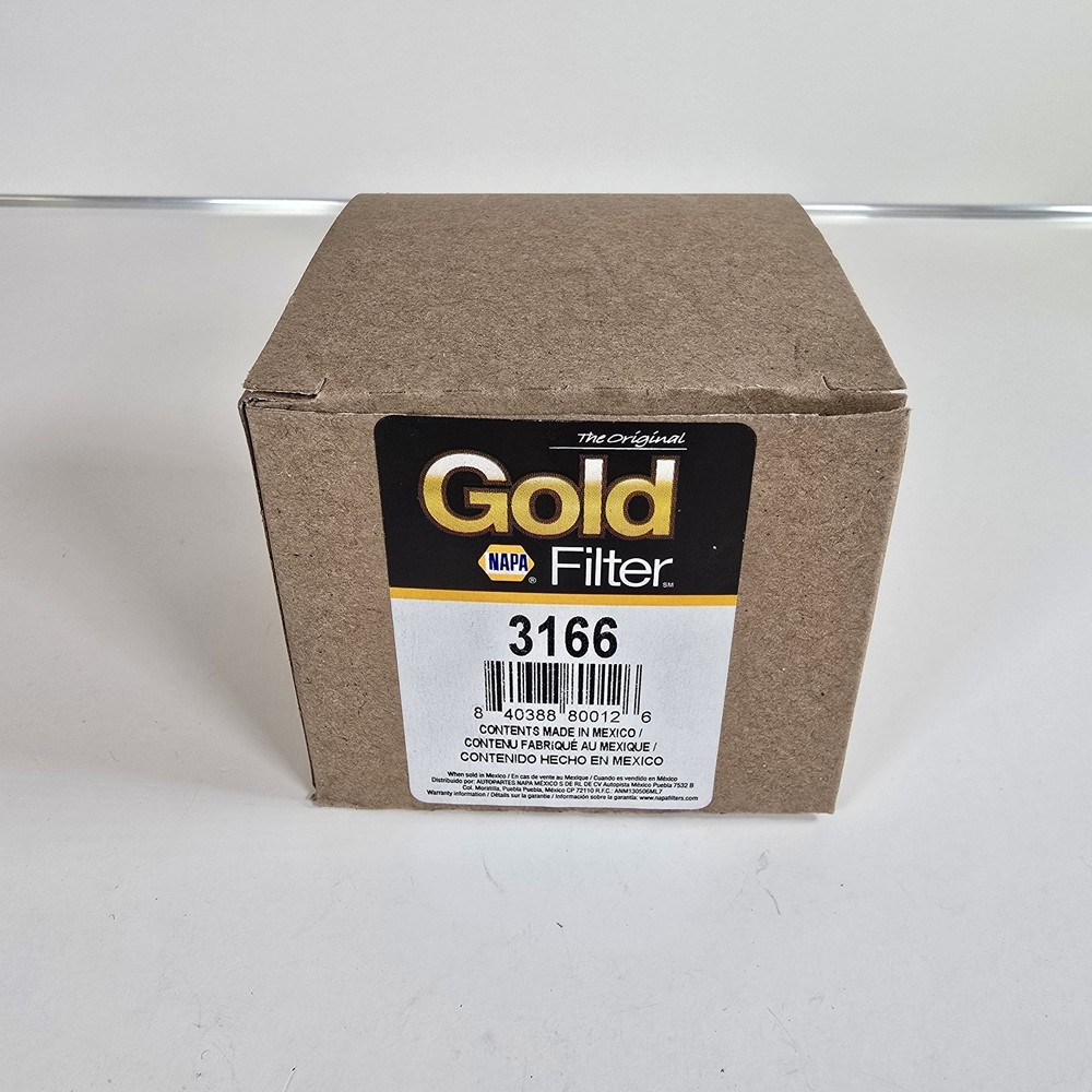 Gold NAPA Filter 3166 Fuel Filter Replacement Fuel Filter