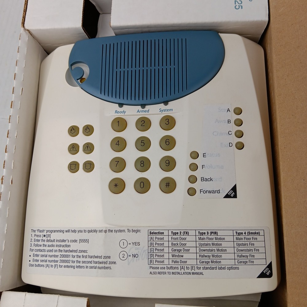 DSC NT9010 Security System Control Panel New Old Stock Manual And Transformer