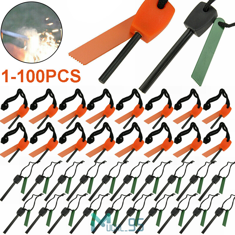 Waterproof Magnesium Flint Fire Starter Survival Tools Emergency Camping Lighter