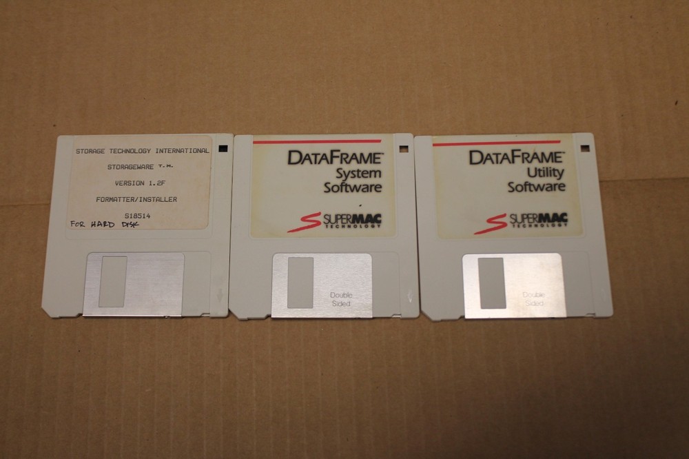 Data Frame System Software for Macintosh & Storage Technology 3.5" Floppy Disk