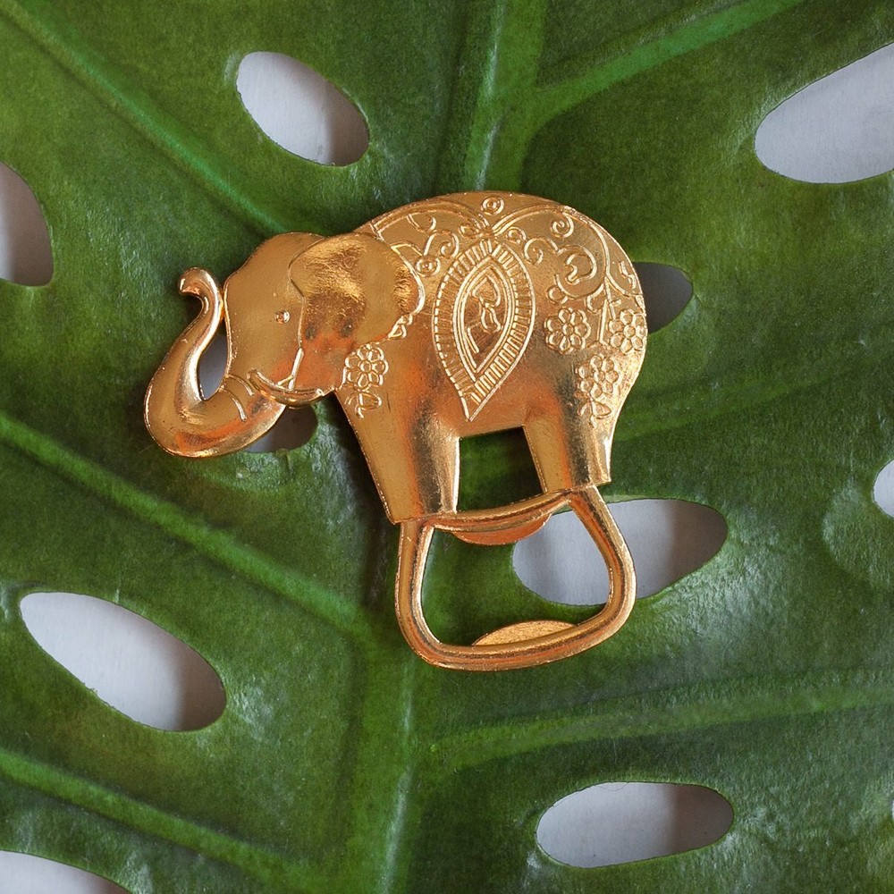 Bottle Opener Elephant Gold