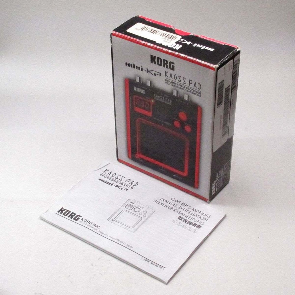 KORG Kaoss Pad mini-KP Dynamic Effect Processor 100FX DJ XY Touchpad Box Manual