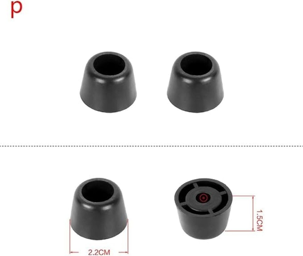 1Pair Replacement Plastic Stud Luggage Feet Pads Baggage Replacement Stud Foo...