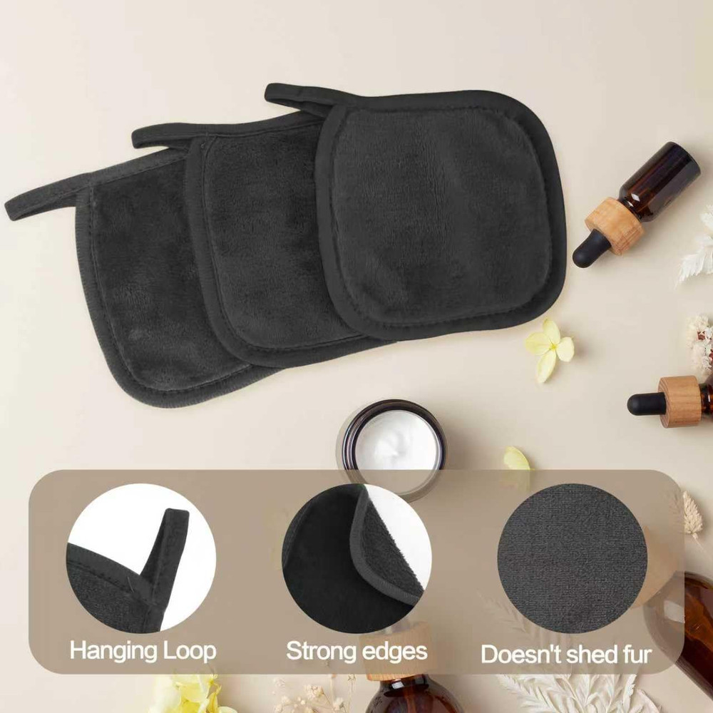 Makeup Remover Cloth 12 Pack, Super Soft and Reusable Microfiber Makeup Remover