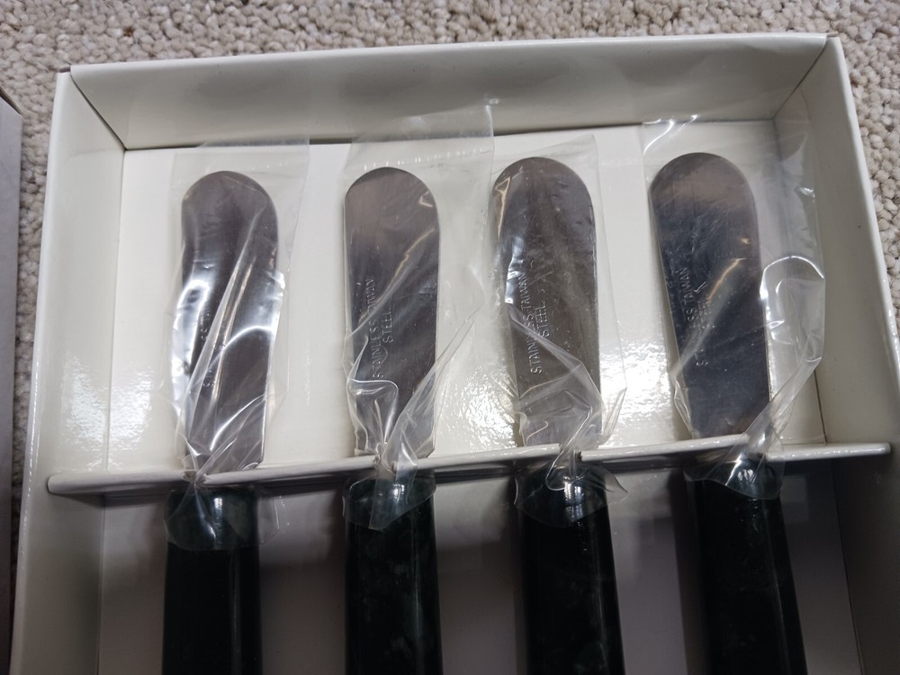 May Department Stores Gourmet Spreaders Marble Handle 1994 4 Pack