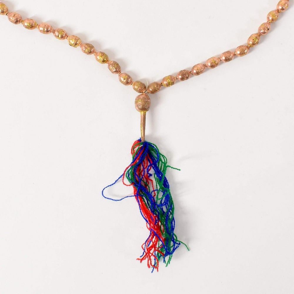 Copper Prayer Beads with Tassel Ethiopia