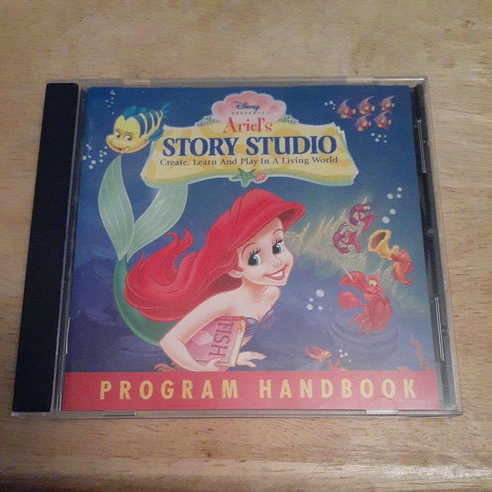 Disney Presents Ariel’s Story Studio Program Handbook CD Game Mac/ Windows 1997