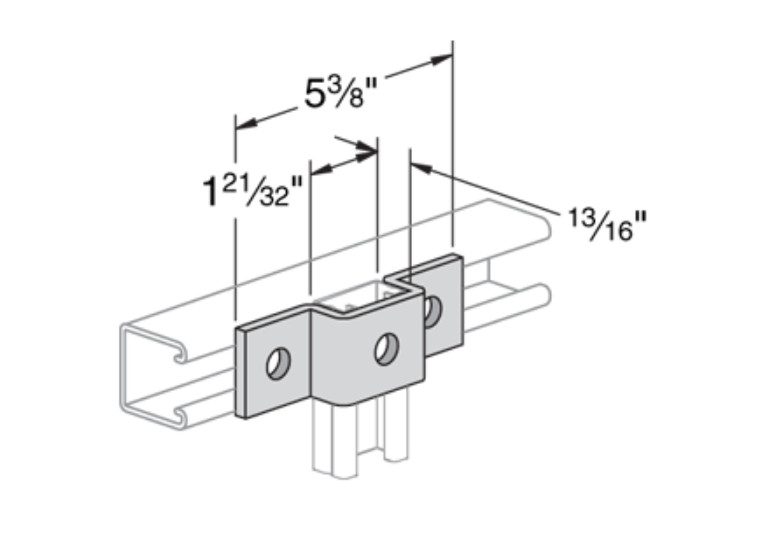 Power-Strut PS929 "U" Support Connector