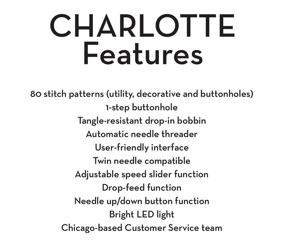 Eversewn Charlotte 80 Stitch Computerized Sewing and Quilting Machine