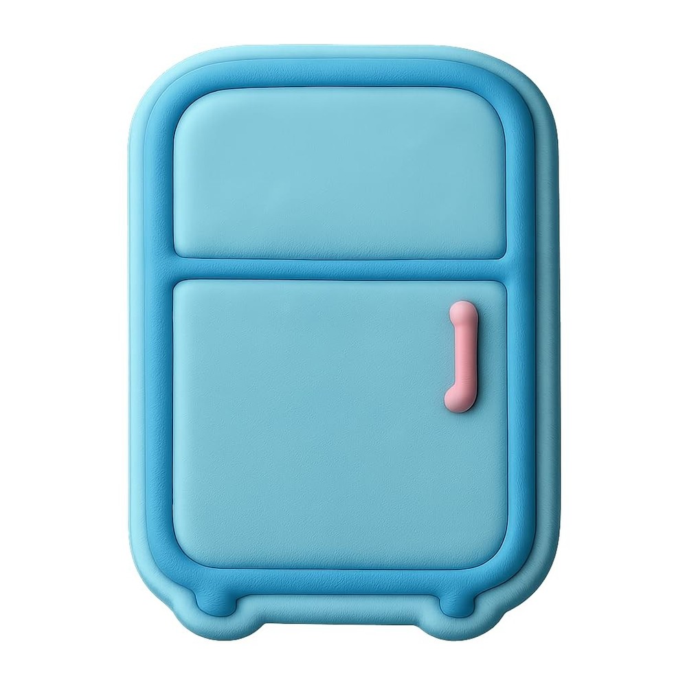 Sleek Refrigerator Cookie Cutter & Stamp - 2.6x4