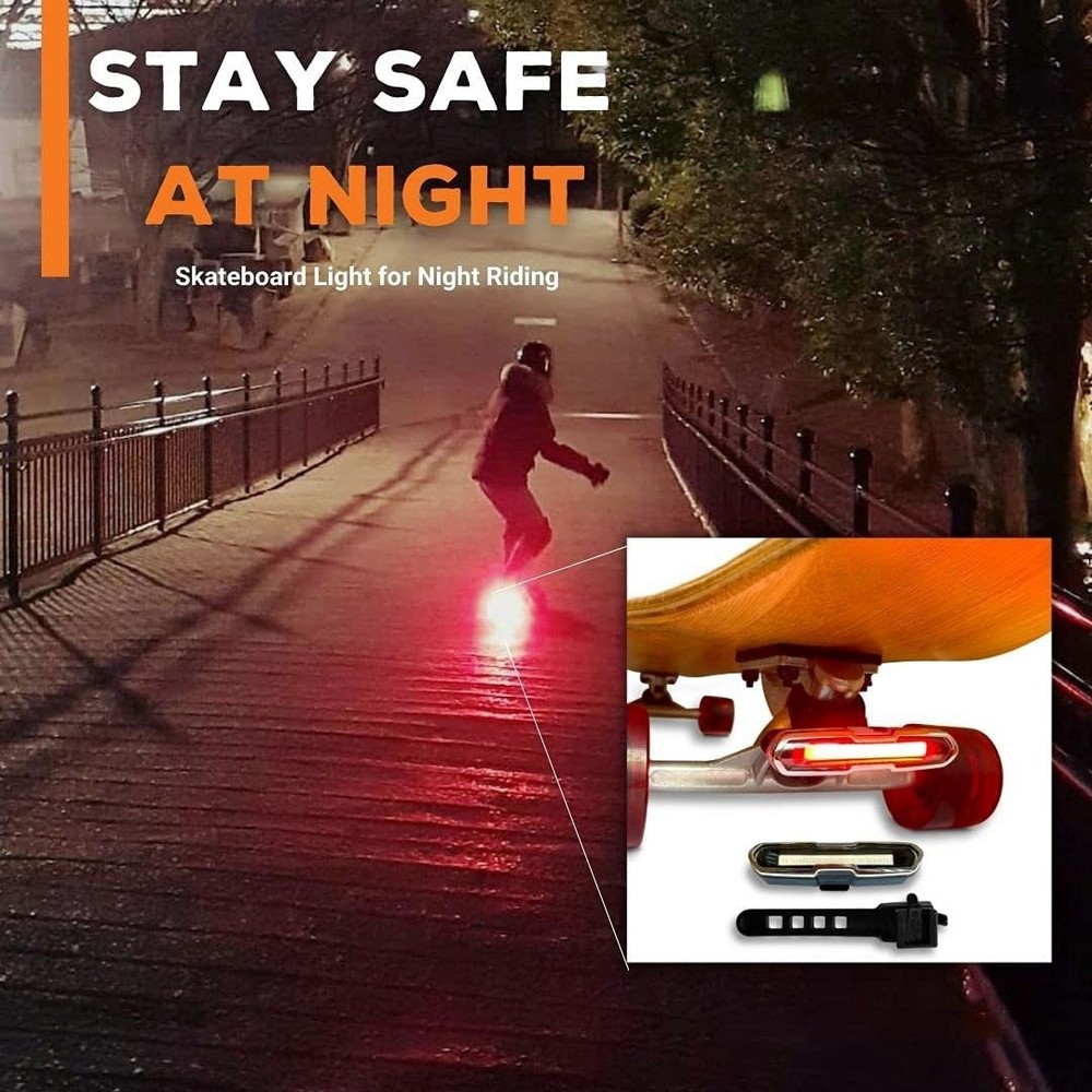 LED Skateboard Light Longboard Lights Skateboard Lights Fits on Any3447