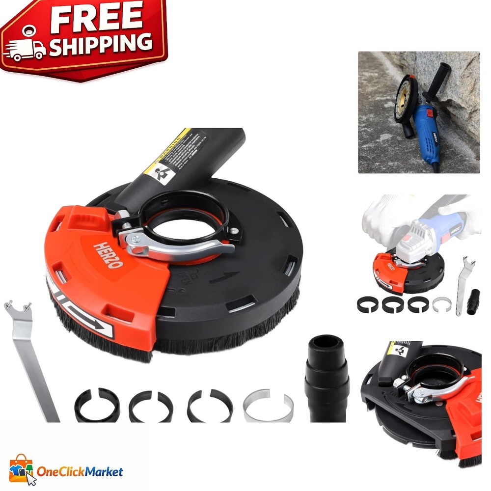 Compact Dust Shroud for 4/4.5/5 Inch Grinders - Easy Install & Universal Fit