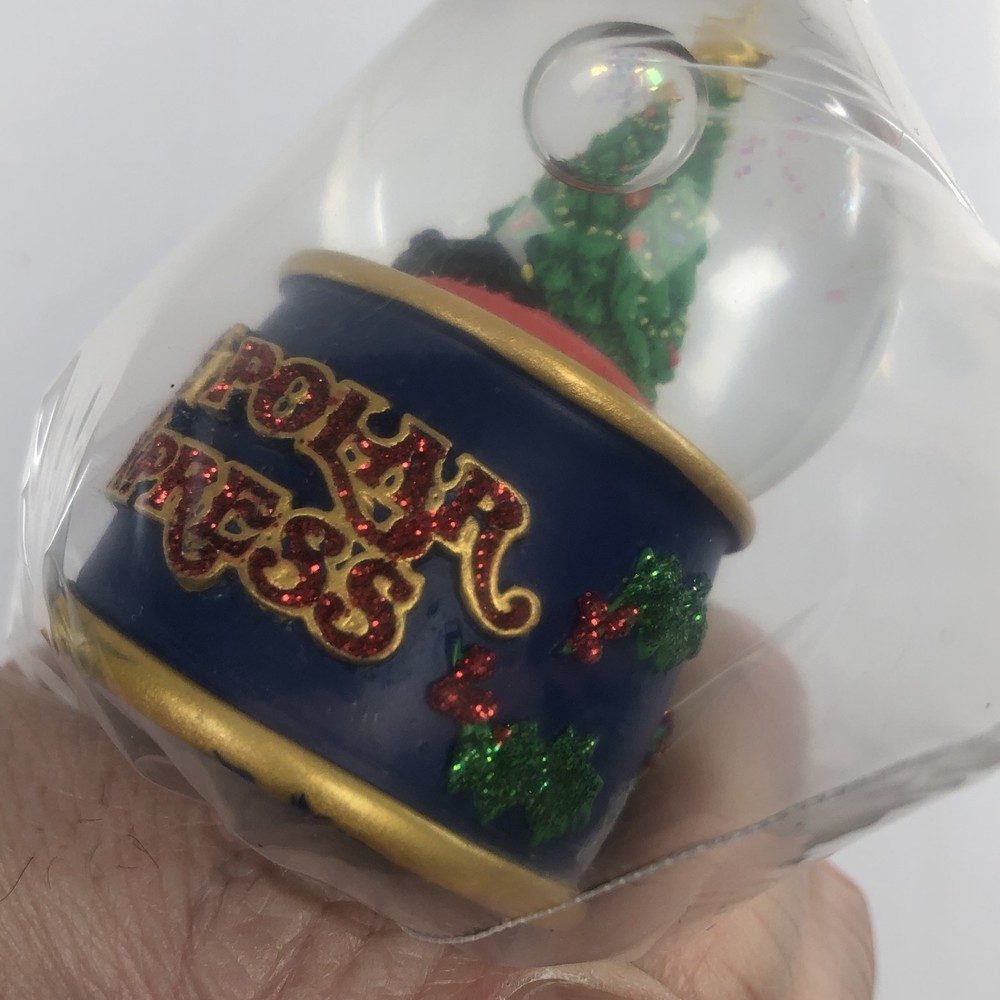 The Polar Express Christmas Tree Snow Globe Glitter Mini Decoration