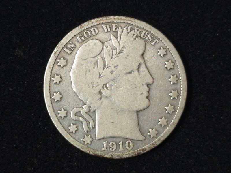 1910-S Barber Silver Half Dollar Very Good 50205