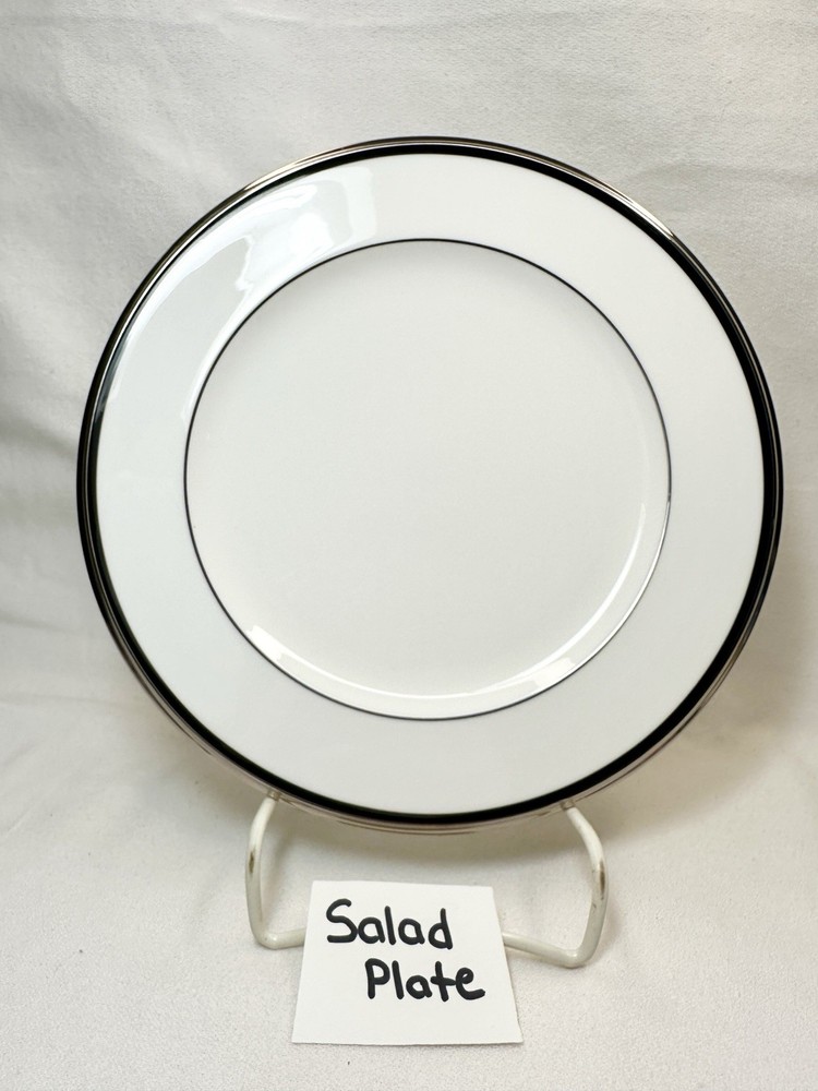 Noritake Sterling Tribute 5pc Place Setting, Dinner Salad Bread Teacup & Saucer