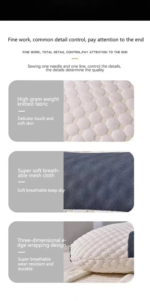 2PC Memory Foam | Neck Pillow Sleeping | Soft Ergonomic Cervical Support Cushion