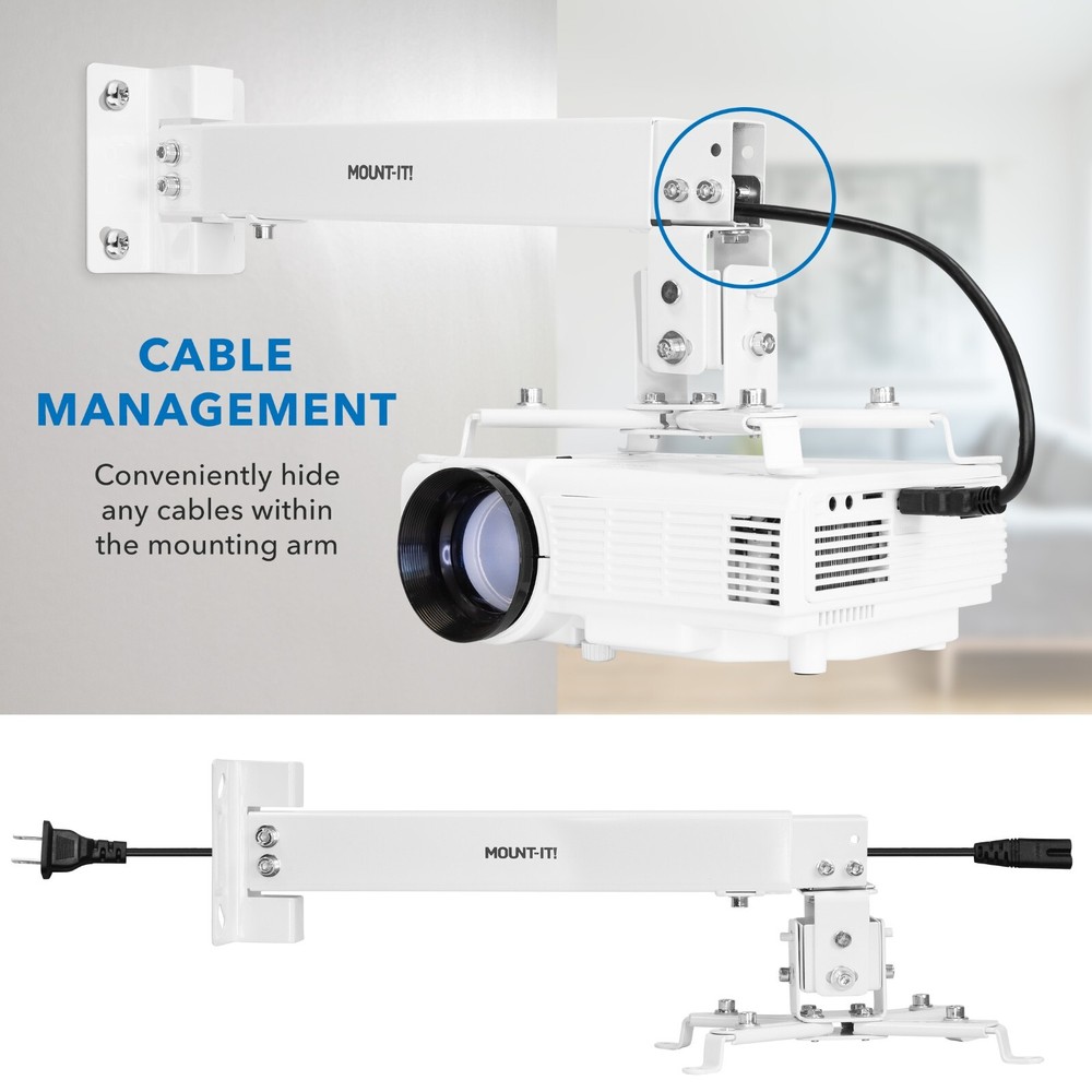 Mount-It! Full Motion Projector Wall & Ceiling Mount