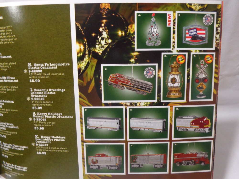 Lionel 2017 Christmas catalog in new condition