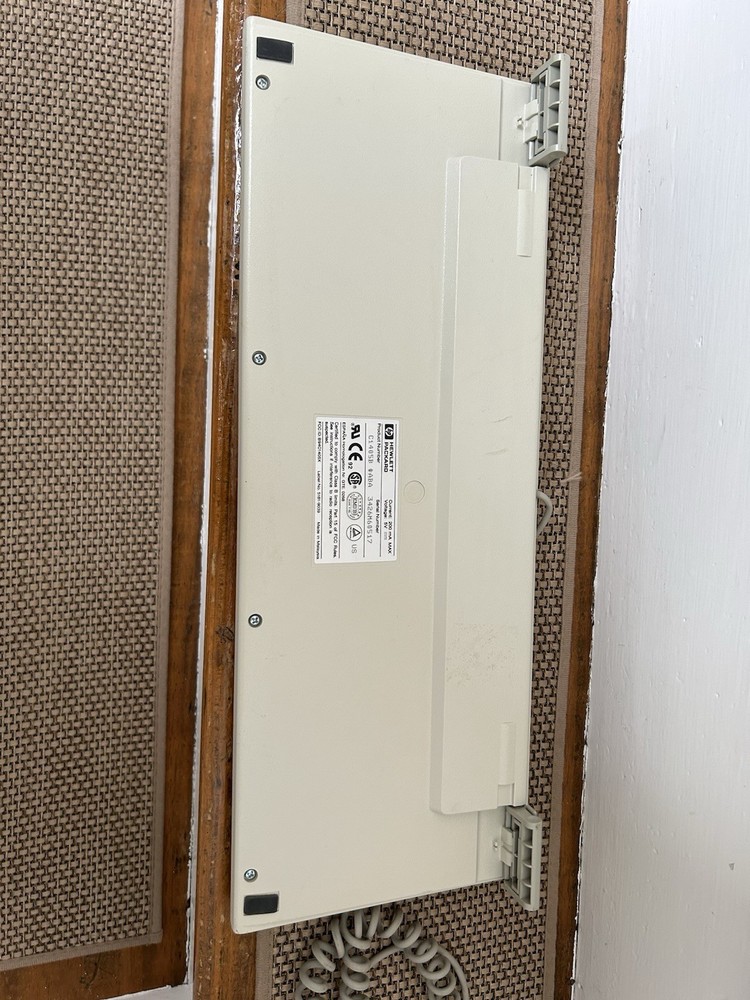 Vintage Hewlett Packard HP C1405B #ABA Computer Keyboard Red Letters