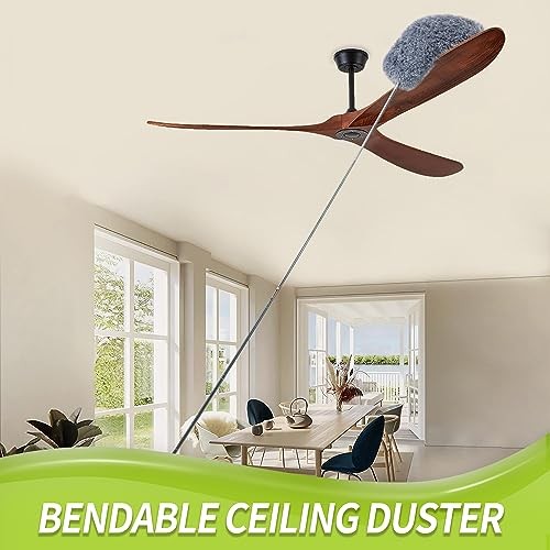 Cobweb Duster with Extension Pole, Set A: Spider Web Brush & Ceiling Duster