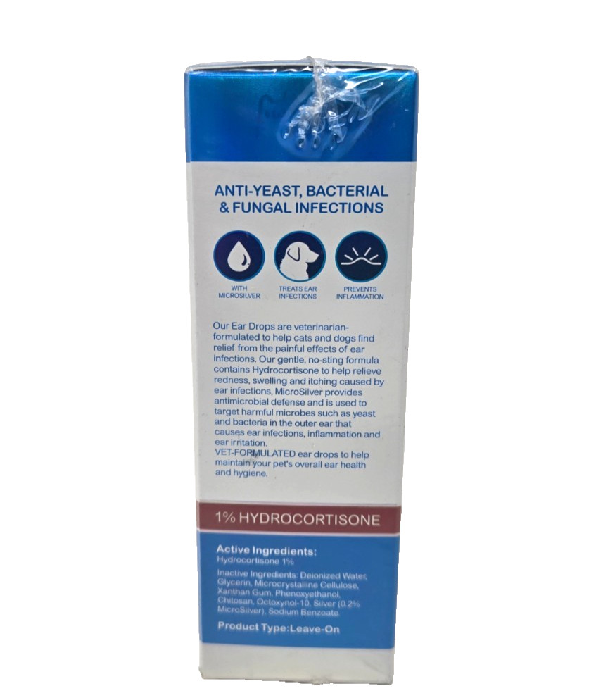 IMMAL Ear Drops With Microsilver For Dogs & Cats, 2.02 fl oz