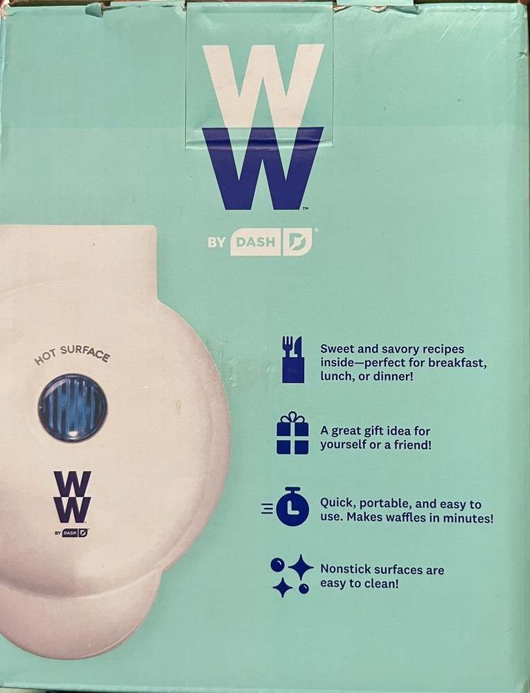 WW Weight Watchers Mini Waffle Maker + Recipes