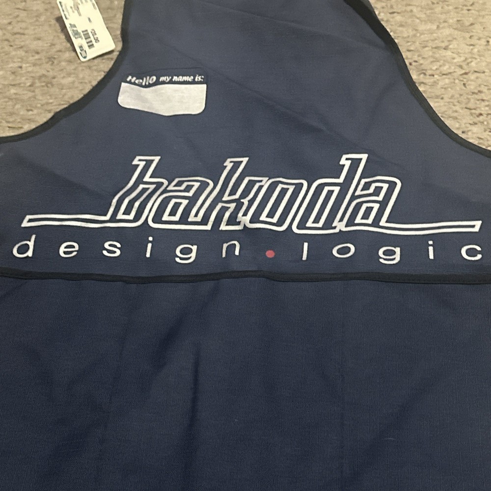 BAKODA Design Logic Work Apron - - New Unused - BLUE