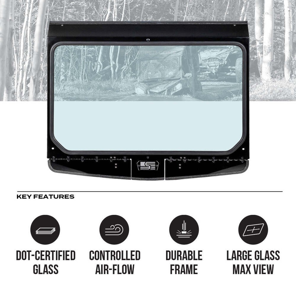 Super Comp Can-Am 2020-2024 Commander Vented Front Windshield