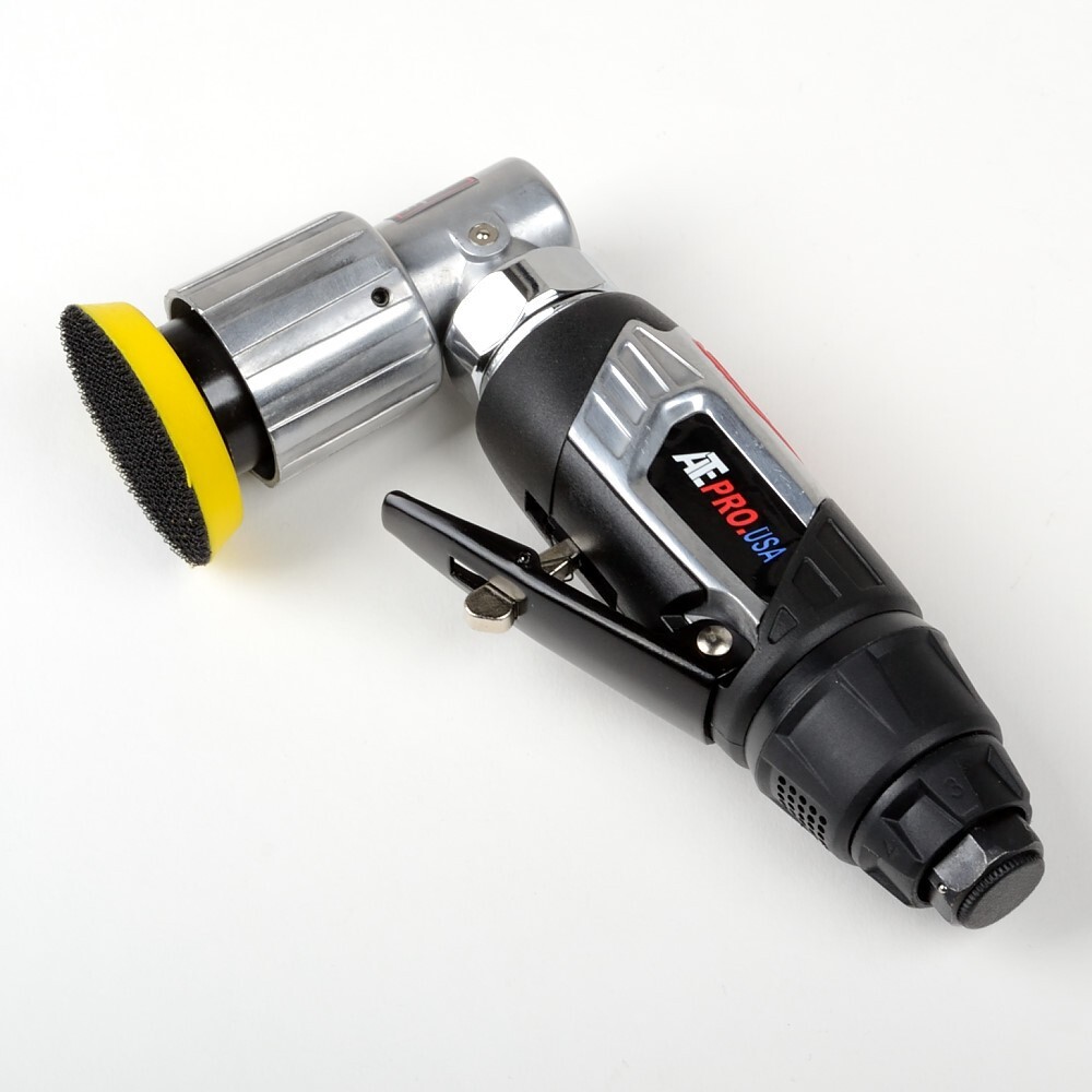 2" Air Angle 360° Sander Adjustable | 4 Speed w/ Sanding  Backing Pad