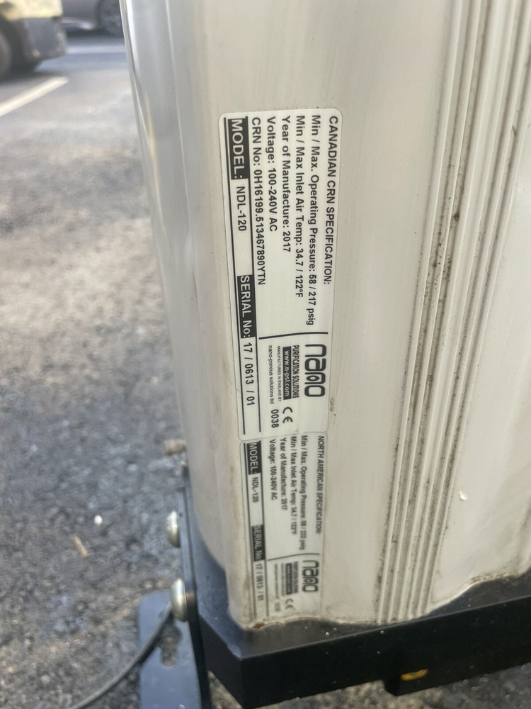 2017 NANO NDL-120 COMPRESSED AIR DRYER WITH FILTER