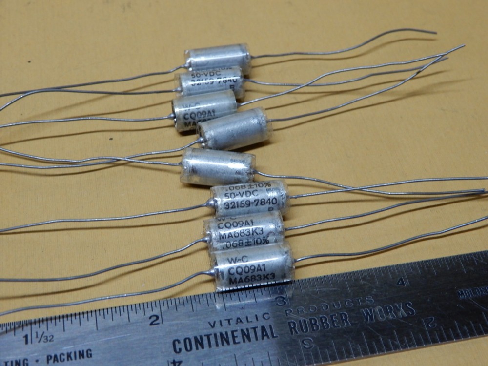 West-Cap PIO Capacitors .068uF 50V Qty 8 NOS Sample Tested as Shown