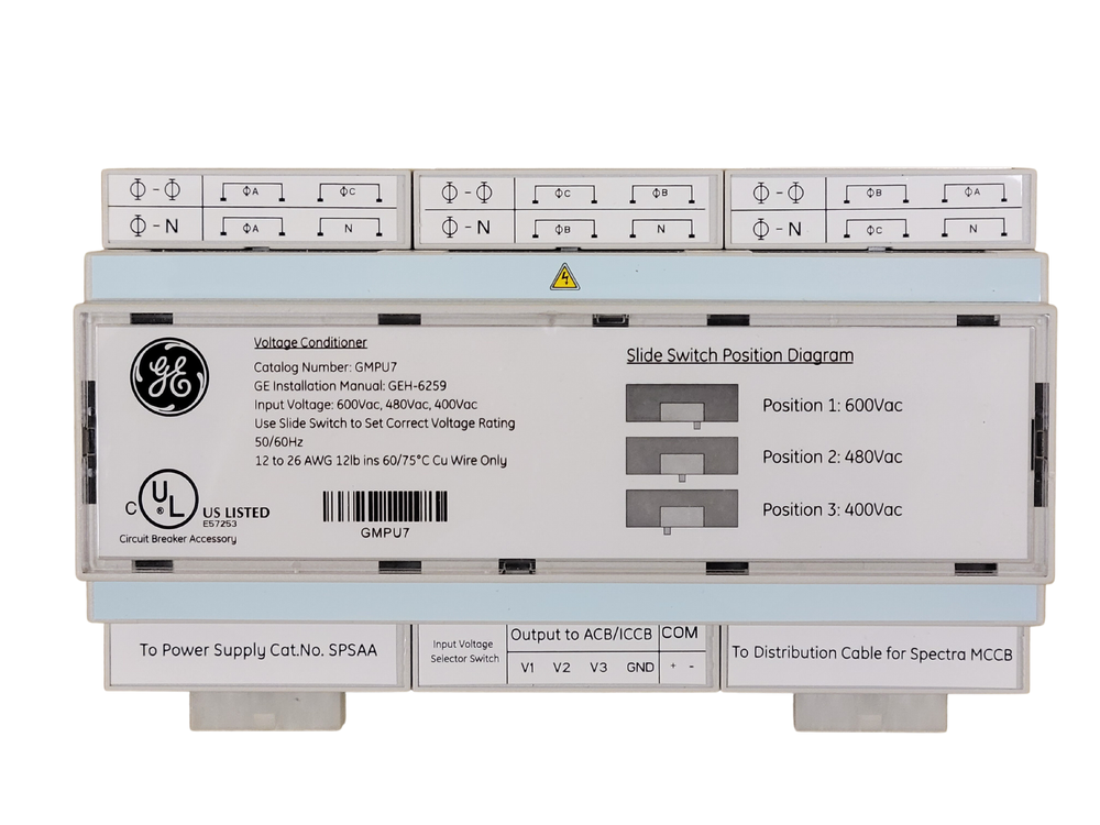 GE Voltage Conditioner GMPU7 400V, 480V & 600V EntelliGuard MicroVersaTrip Plus