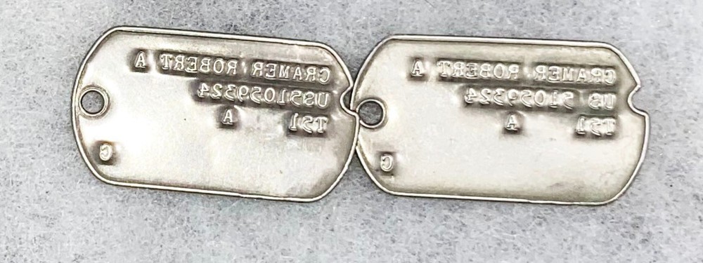 Robert Cramer T-51 Dog Tag Set