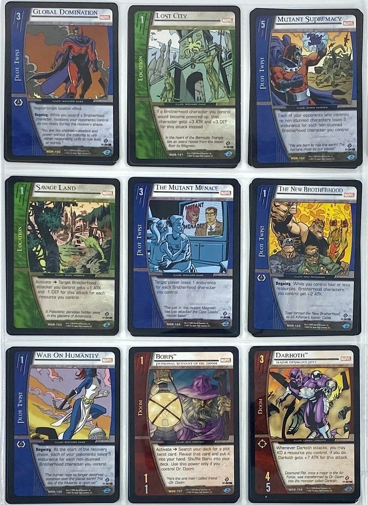 VS System Marvel Origins MOR 2004 220/220 COMPLETE SET NM
