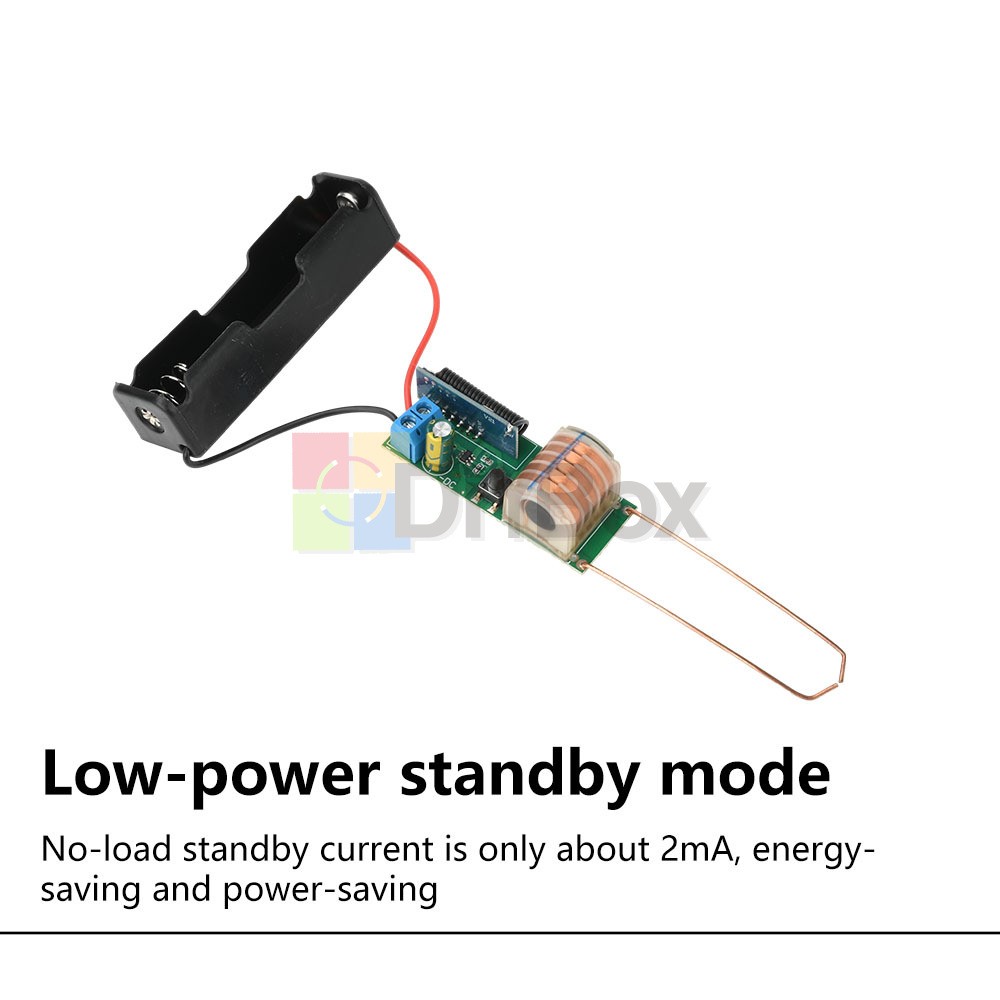 DC 3.7V Arc Igniter High Voltage Module 12mm 50m RC Arc Lighter Boost Coil Board