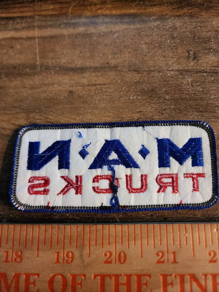 Vintage Man Trucks Rectangular Sew On Patch FREE SHIPPING
