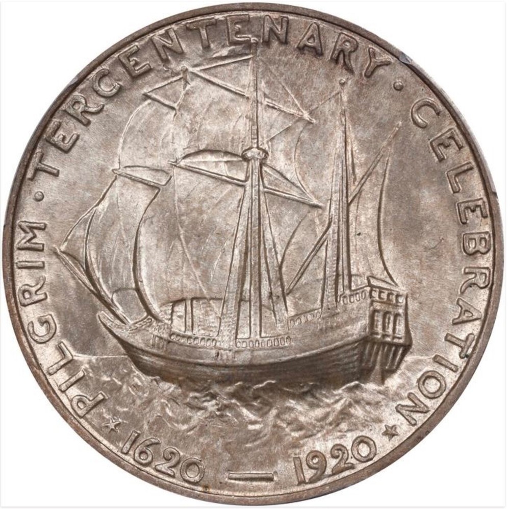 1920 Pilgrim Commem Half Dollar NGC MS64