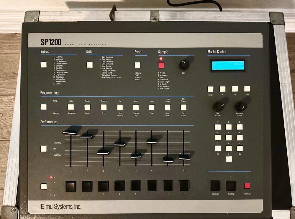 Original Grey Emu SP1200 Sampling Drum Machine SP-1200  E MU vintage
